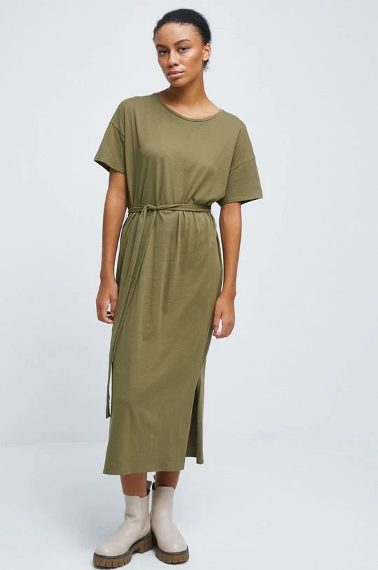 Γυναικεία Φορέματα Βαμβακερό φόρεμα Medicine πράσινο 4 Γυναικεία Φορέματα Βαμβακερό φόρεμα Medicine πράσινο - Image 2