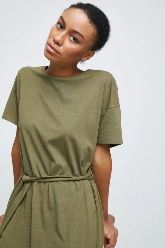 Γυναικεία Φορέματα Βαμβακερό φόρεμα Medicine πράσινο 6 Γυναικεία Φορέματα Βαμβακερό φόρεμα Medicine πράσινο - Image 4