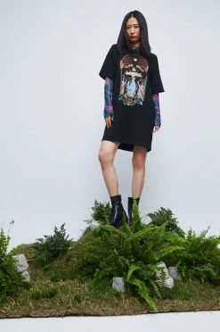 Γυναικεία Φορέματα Βαμβακερό φόρεμα Medicine μαύρο