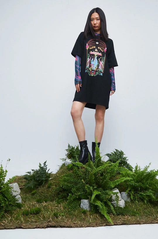 Γυναικεία Φορέματα Βαμβακερό φόρεμα Medicine μαύρο 3 Γυναικεία Φορέματα Βαμβακερό φόρεμα Medicine μαύρο