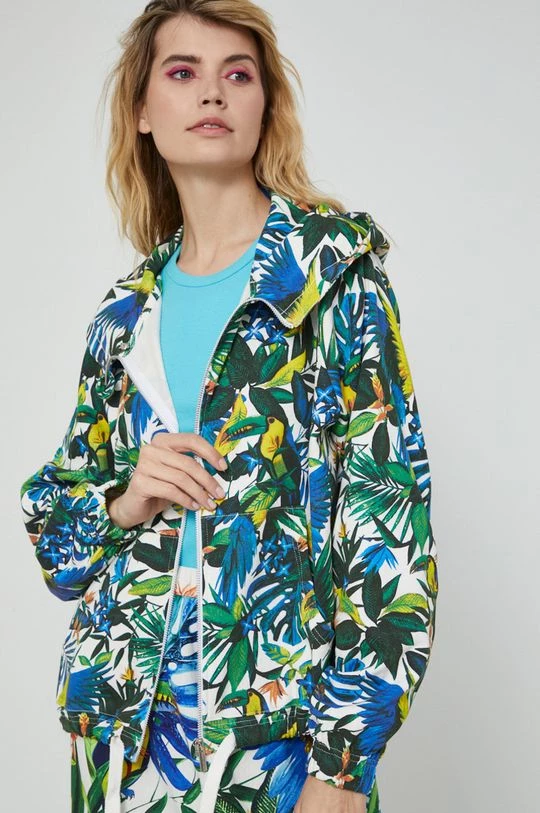 Γυναικεία Με φερμουάρ Βαμβακερή μπλούζα Medicine χρώμα: μπεζ 6 Γυναικεία Με φερμουάρ Βαμβακερή μπλούζα Medicine χρώμα: μπεζ - Image 4