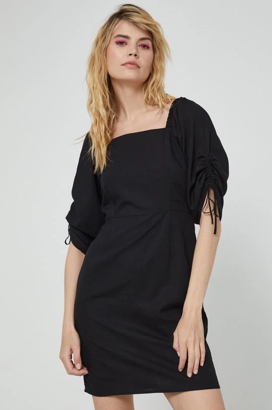 Γυναικεία Φορέματα Φόρεμα από λινό μείγμα Medicine μαύρο 3 Γυναικεία Φορέματα Φόρεμα από λινό μείγμα Medicine μαύρο