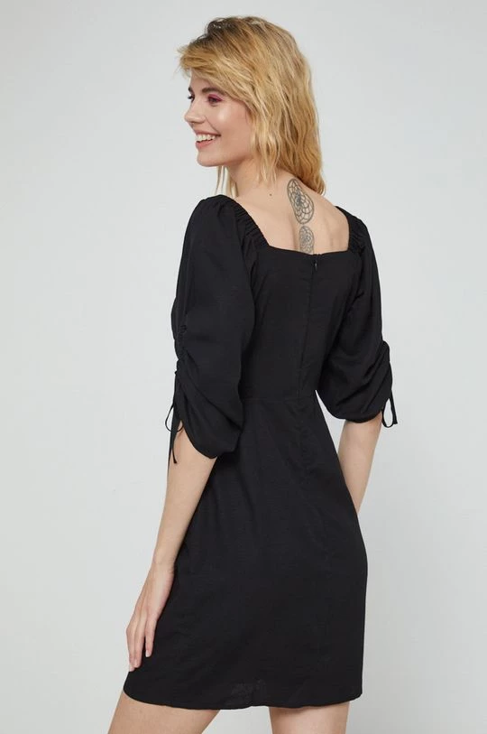 Γυναικεία Φορέματα Φόρεμα από λινό μείγμα Medicine μαύρο 5 Γυναικεία Φορέματα Φόρεμα από λινό μείγμα Medicine μαύρο - Image 3