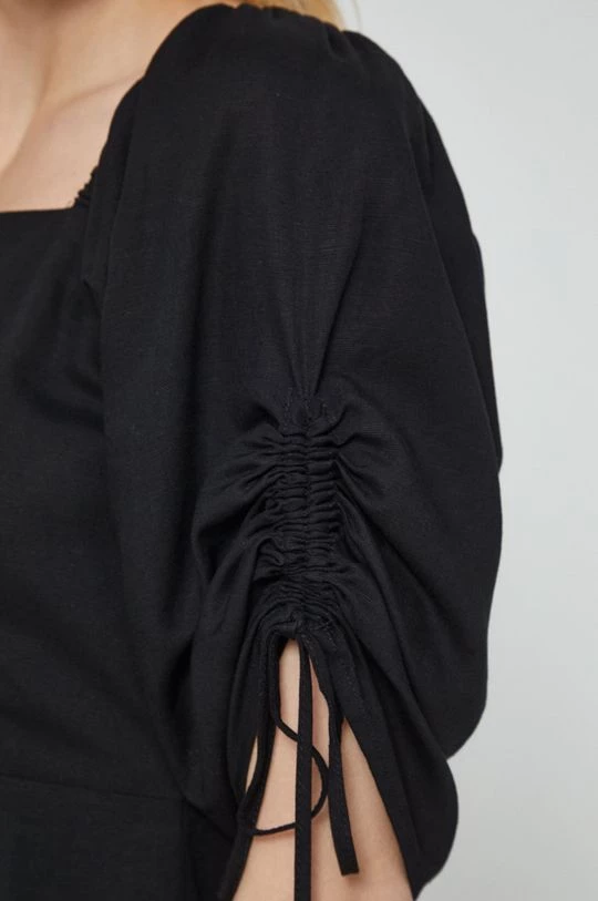 Γυναικεία Φορέματα Φόρεμα από λινό μείγμα Medicine μαύρο 7 Γυναικεία Φορέματα Φόρεμα από λινό μείγμα Medicine μαύρο - Image 5