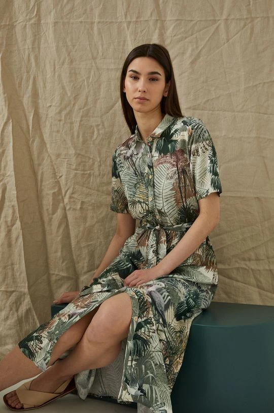 Γυναικεία Φορέματα Φόρεμα με λινό Medicine πολύχρωμο 4 Γυναικεία Φορέματα Φόρεμα με λινό Medicine πολύχρωμο - Image 2