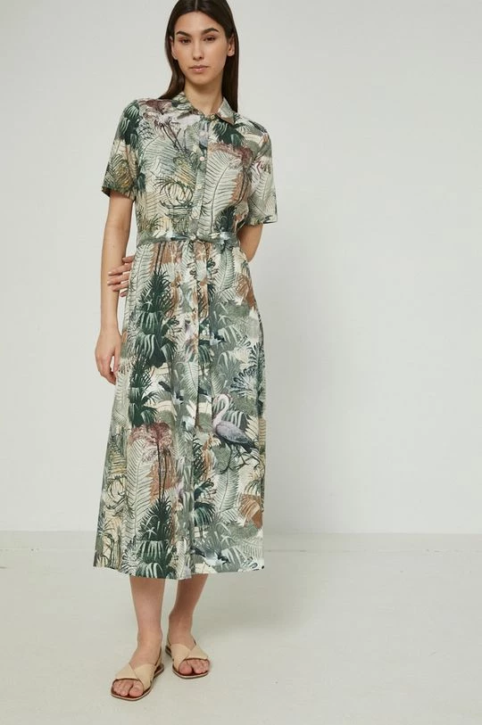 Γυναικεία Φορέματα Φόρεμα με λινό Medicine πολύχρωμο 5 Γυναικεία Φορέματα Φόρεμα με λινό Medicine πολύχρωμο - Image 3