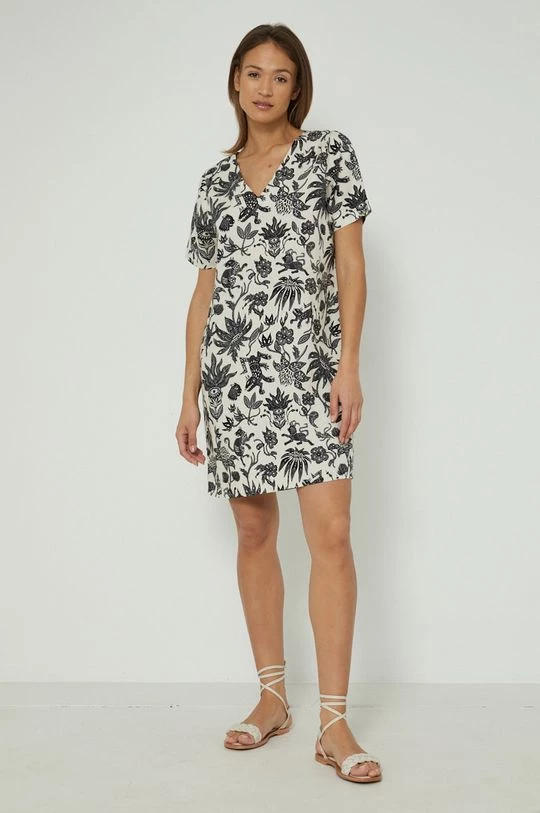 Γυναικεία Φορέματα Φόρεμα από λινό μείγμα Medicine μπεζ 4 Γυναικεία Φορέματα Φόρεμα από λινό μείγμα Medicine μπεζ - Image 2