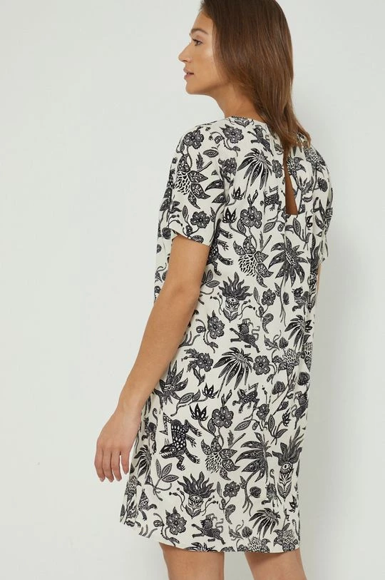 Γυναικεία Φορέματα Φόρεμα από λινό μείγμα Medicine μπεζ 5 Γυναικεία Φορέματα Φόρεμα από λινό μείγμα Medicine μπεζ - Image 3