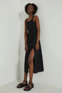 Γυναικεία Φορέματα Φόρεμα από λινό μείγμα Medicine μαύρο