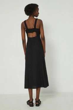 Γυναικεία Φορέματα Φόρεμα από λινό μείγμα Medicine μαύρο -Φτηνός Medicine Κατάστημα unnamed file 1240