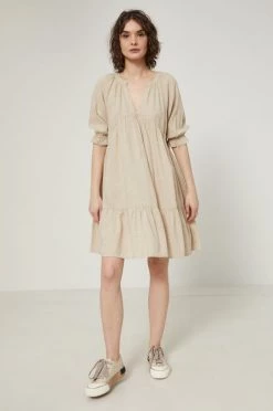 Γυναικεία Φορέματα Λινό φόρεμα Medicine μπεζ -Φτηνός Medicine Κατάστημα unnamed file 1267