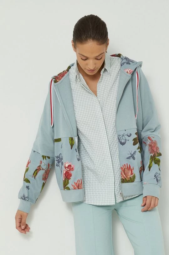 Γυναικεία Με φερμουάρ Βαμβακερή μπλούζα Medicine χρώμα: πράσινο 3 Γυναικεία Με φερμουάρ Βαμβακερή μπλούζα Medicine χρώμα: πράσινο