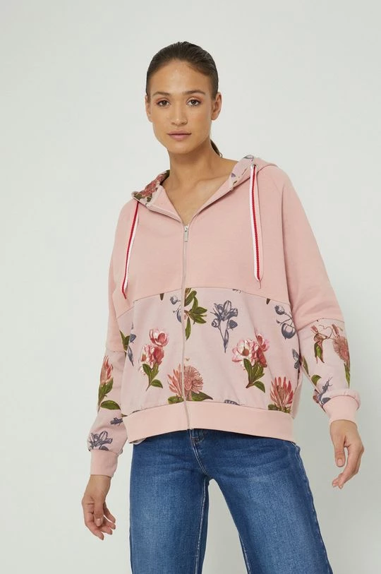 Γυναικεία Με φερμουάρ Βαμβακερή μπλούζα Medicine χρώμα: ροζ 4 Γυναικεία Με φερμουάρ Βαμβακερή μπλούζα Medicine χρώμα: ροζ - Image 2