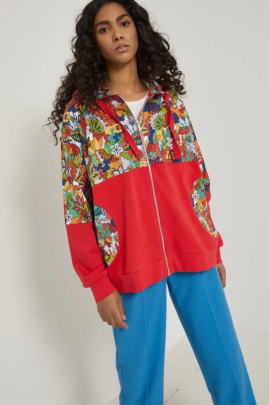 Γυναικεία Με φερμουάρ Βαμβακερή μπλούζα Medicine χρώμα: πορτοκαλί, 4 Γυναικεία Με φερμουάρ Βαμβακερή μπλούζα Medicine χρώμα: πορτοκαλί, - Image 2