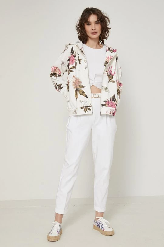 Γυναικεία Με φερμουάρ Βαμβακερή μπλούζα Medicine χρώμα: μπεζ 4 Γυναικεία Με φερμουάρ Βαμβακερή μπλούζα Medicine χρώμα: μπεζ - Image 2