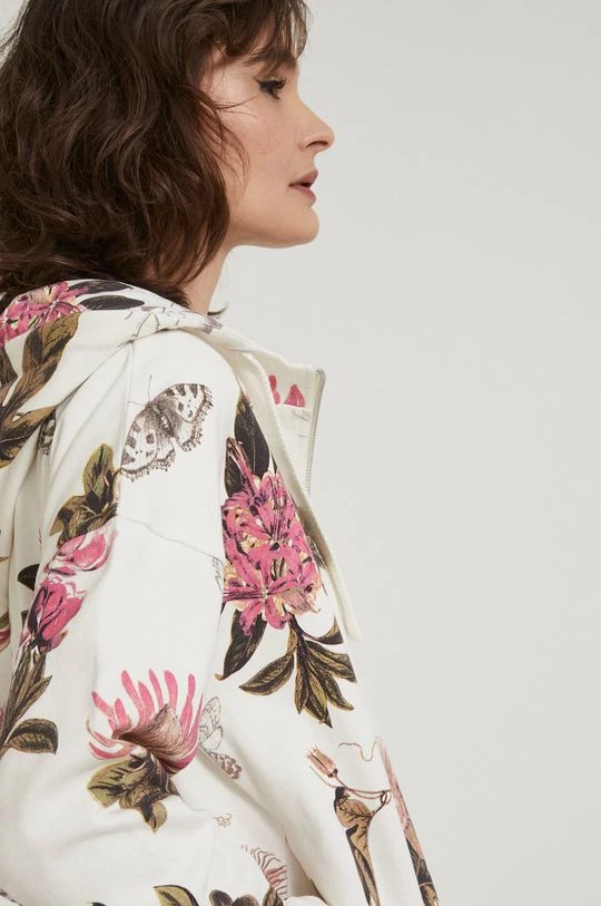 Γυναικεία Με φερμουάρ Βαμβακερή μπλούζα Medicine χρώμα: μπεζ 6 Γυναικεία Με φερμουάρ Βαμβακερή μπλούζα Medicine χρώμα: μπεζ - Image 4