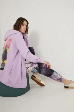 Γυναικεία Με φερμουάρ Μπλούζα Medicine χρώμα: μοβ,