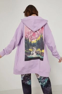 Γυναικεία Με φερμουάρ Μπλούζα Medicine χρώμα: μοβ, -Φτηνός Medicine Κατάστημα unnamed file 1358