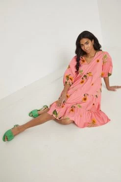 Γυναικεία Φορέματα Βαμβακερό φόρεμα Medicine ροζ,