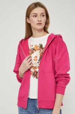 Γυναικεία Με φερμουάρ Medicine - Μπλούζα Basic έντονο ροζ