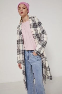 Γυναικεία Παλτά Medicine - Παλτό από μείγμα μαλλιού Essential πολύχρωμο