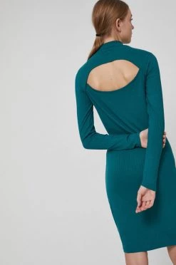 Γυναικεία Φορέματα Medicine - Φόρεμα Essential σκούρο τιρκουάζ -Φτηνός Medicine Κατάστημα unnamed file 1565