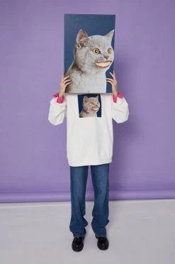 Γυναικεία Χωρίς φερμουάρ Medicine - Βαμβακερή μπλούζα Wisława Szymborska κρεμ