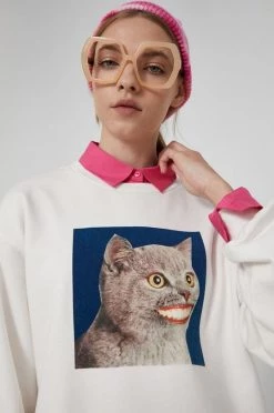 Γυναικεία Χωρίς φερμουάρ Medicine - Βαμβακερή μπλούζα Wisława Szymborska κρεμ -Φτηνός Medicine Κατάστημα unnamed file 1578