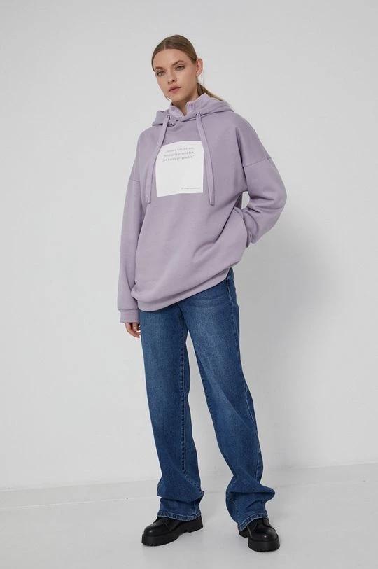 Γυναικεία Χωρίς φερμουάρ Medicine - Βαμβακερή μπλούζα Wisława Szymborska λεβάντα 4 Γυναικεία Χωρίς φερμουάρ Medicine - Βαμβακερή μπλούζα Wisława Szymborska λεβάντα - Image 2