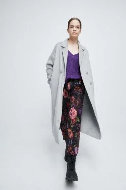 Γυναικεία Παλτά Μάλλινο παλτό Medicine γκρι