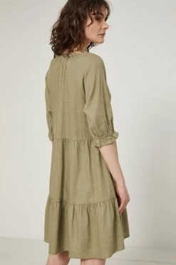 Γυναικεία Φορέματα Λινό φόρεμα Medicine πράσινο -Φτηνός Medicine Κατάστημα unnamed file 1796