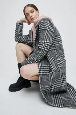 Γυναικεία Παλτά Παλτό από μείγμα μαλλιού Medicine μαύρο