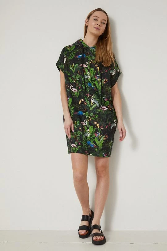 Γυναικεία Φορέματα Βαμβακερό φόρεμα Medicine μαύρο, 4 Γυναικεία Φορέματα Βαμβακερό φόρεμα Medicine μαύρο, - Image 2