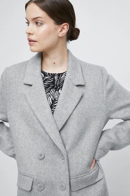 Γυναικεία Παλτά Παλτό από μείγμα μαλλιού Medicine γκρι 6 Γυναικεία Παλτά Παλτό από μείγμα μαλλιού Medicine γκρι - Image 4