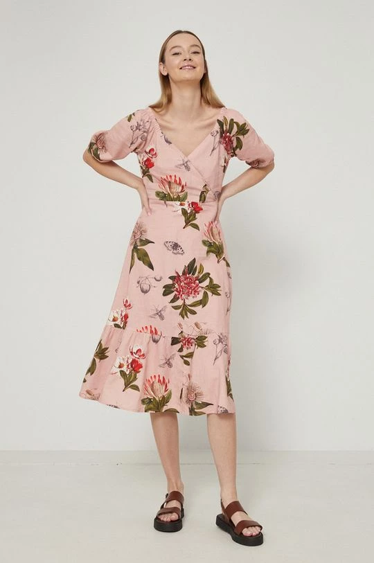 Γυναικεία Φορέματα Λινό φόρεμα Medicine ροζ, 4 Γυναικεία Φορέματα Λινό φόρεμα Medicine ροζ, - Image 2