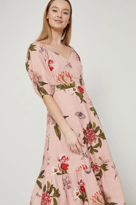 Γυναικεία Φορέματα Λινό φόρεμα Medicine ροζ, 7 Γυναικεία Φορέματα Λινό φόρεμα Medicine ροζ, - Image 5