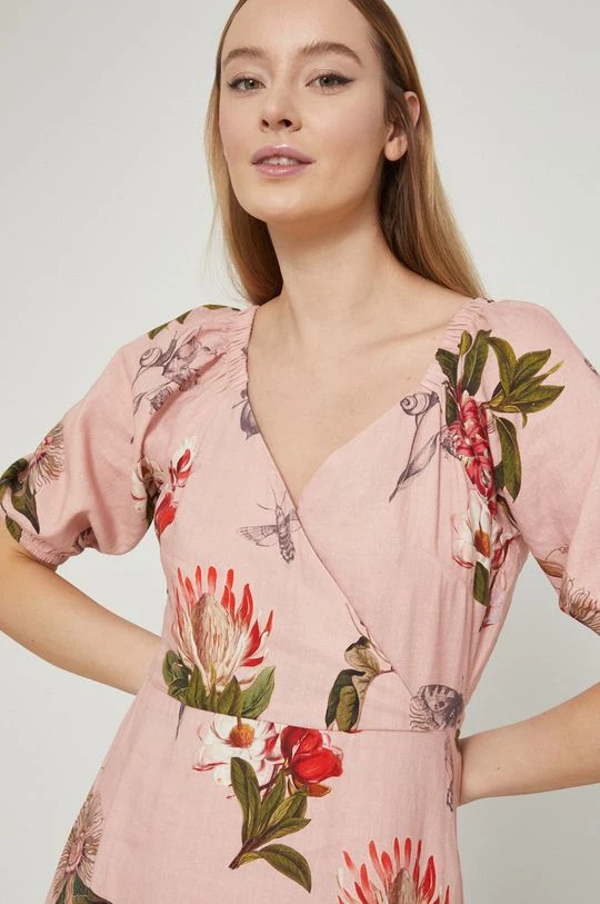 Γυναικεία Φορέματα Λινό φόρεμα Medicine ροζ, 8 Γυναικεία Φορέματα Λινό φόρεμα Medicine ροζ, - Image 6