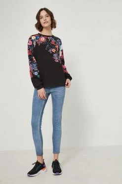 Γυναικεία Χωρίς φερμουάρ Βαμβακερή μπλούζα Medicine χρώμα: μαύρο, -Φτηνός Medicine Κατάστημα unnamed file 2080