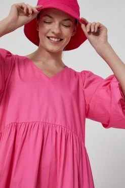 Γυναικεία Φορέματα Medicine - Βαμβακερό φόρεμα Divine Love 2 ροζ -Φτηνός Medicine Κατάστημα unnamed file 2195