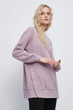 Γυναικεία Χωρίς φερμουάρ Βαμβακερή μπλούζα Medicine χρώμα: ροζ