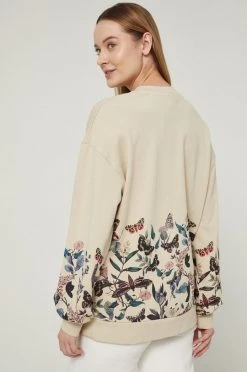 Γυναικεία Με φερμουάρ Βαμβακερή μπλούζα Medicine χρώμα: μπεζ, -Φτηνός Medicine Κατάστημα unnamed file 2379