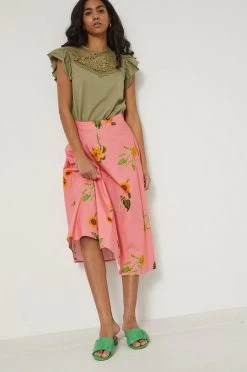 Γυναικεία Φούστες Βαμβακερή φούστα Medicine ροζ,