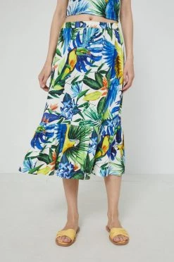 Γυναικεία Φούστες Φούστα από λινό μείγμα Medicine άσπρο