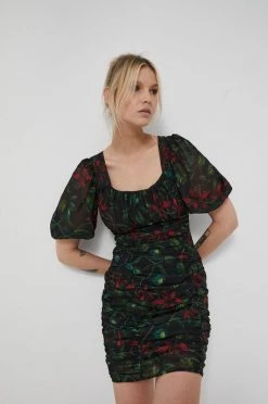 Γυναικεία Φορέματα Medicine - Φόρεμα Dark Blooms μαύρο