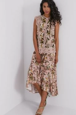 Γυναικεία Φούστες Medicine - Φούστα Tropical Chaos χρώμα της άμμου -Φτηνός Medicine Κατάστημα unnamed file 2733