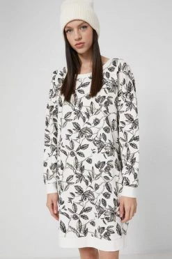 Γυναικεία Φορέματα Medicine - Βαμβακερό φόρεμα Commercial κρεμ