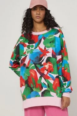 Γυναικεία Χωρίς φερμουάρ Βαμβακερή μπλούζα Medicine χρώμα: ροζ,