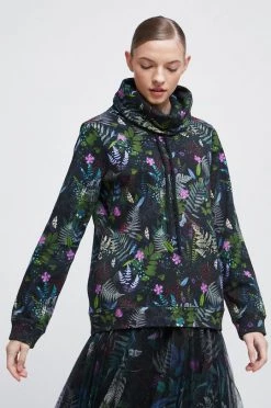 Γυναικεία Χωρίς φερμουάρ Βαμβακερή μπλούζα Medicine χρώμα: μαύρο