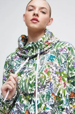 Γυναικεία Χωρίς φερμουάρ Βαμβακερή μπλούζα Medicine χρώμα: άσπρο