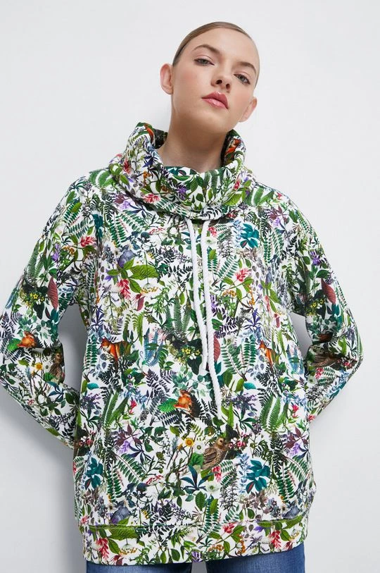 Γυναικεία Χωρίς φερμουάρ Βαμβακερή μπλούζα Medicine χρώμα: άσπρο 6 Γυναικεία Χωρίς φερμουάρ Βαμβακερή μπλούζα Medicine χρώμα: άσπρο - Image 4